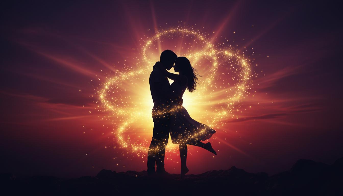Pareja unida por magia de amor